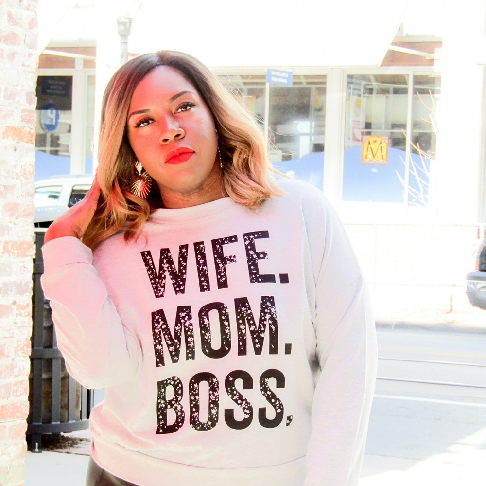 Shein Mom Wife Boss sweatshirt